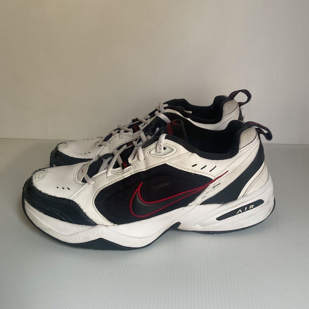 Nike Air Monarch IV White Black Red Men’s Size 12 Training Sneakers